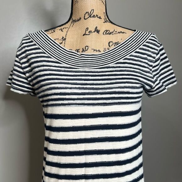 Anthropologie Maeve Haven  cream white stripes size small beach travel vaca - Picture 5 of 9